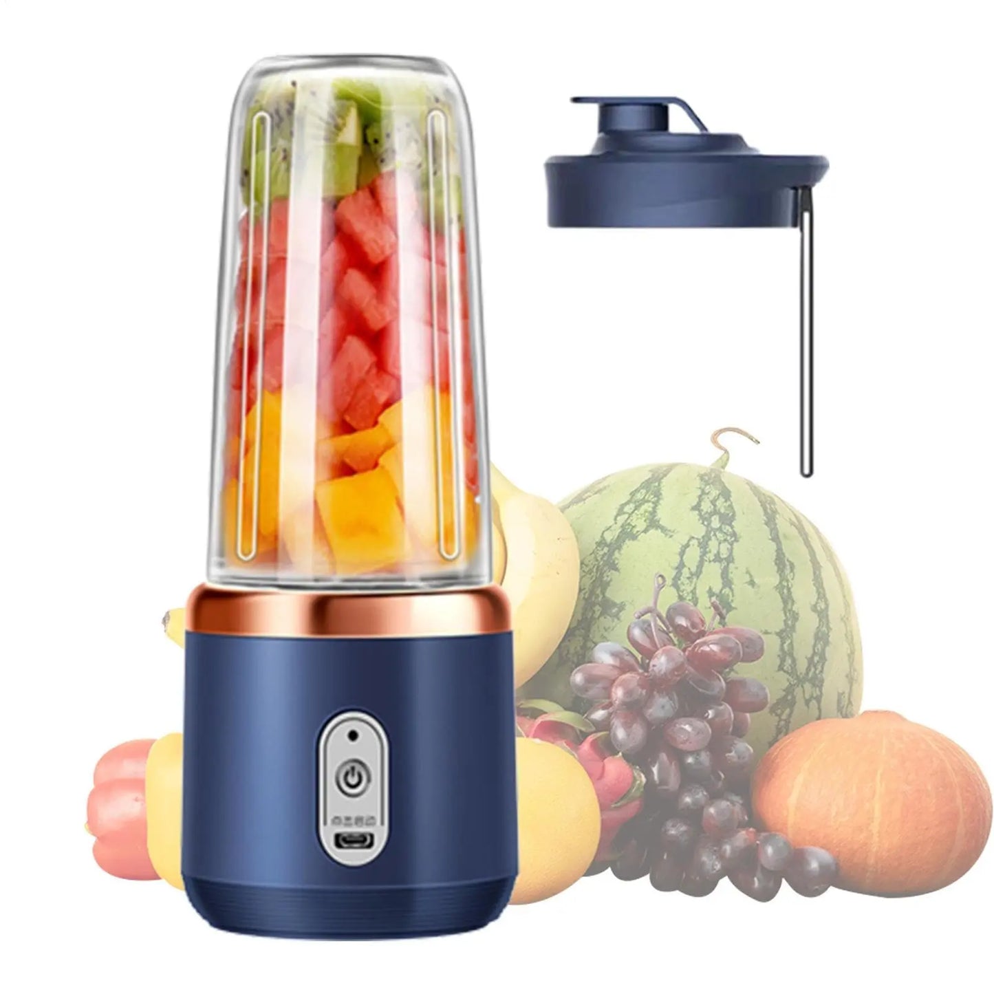 Mixeur Portable Rechargeable 6 Lames | Blender à Jus Multifonction pour Smoothies, Shakes, Fruits & Glaçons – Maison, Voyage, Sport, Camping, Plage Simply smoothies
