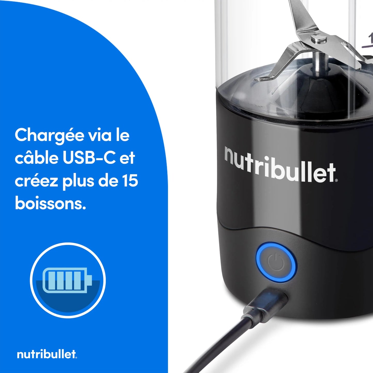 Nutribullet Blender Portable–Mixeur de voyage compact et puissant Simply smoothies