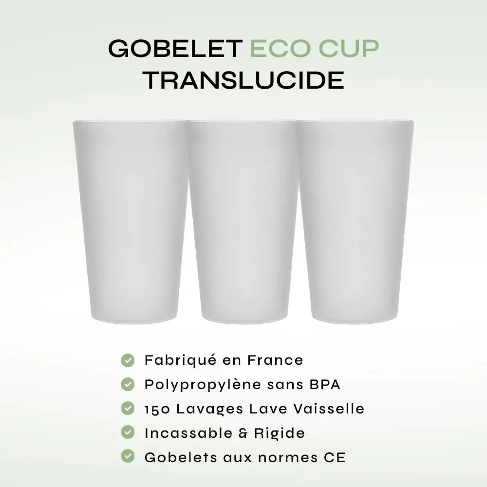 Eco Cup 25CL ou 33CL–Gobelet réutilisable Made in France Simply smoothies