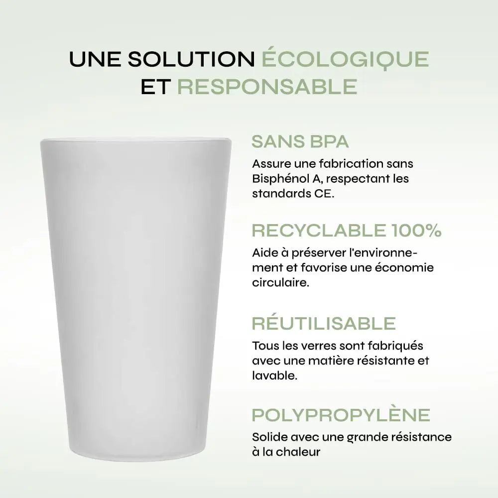 Eco Cup 25CL ou 33CL–Gobelet réutilisable Made in France Simply smoothies