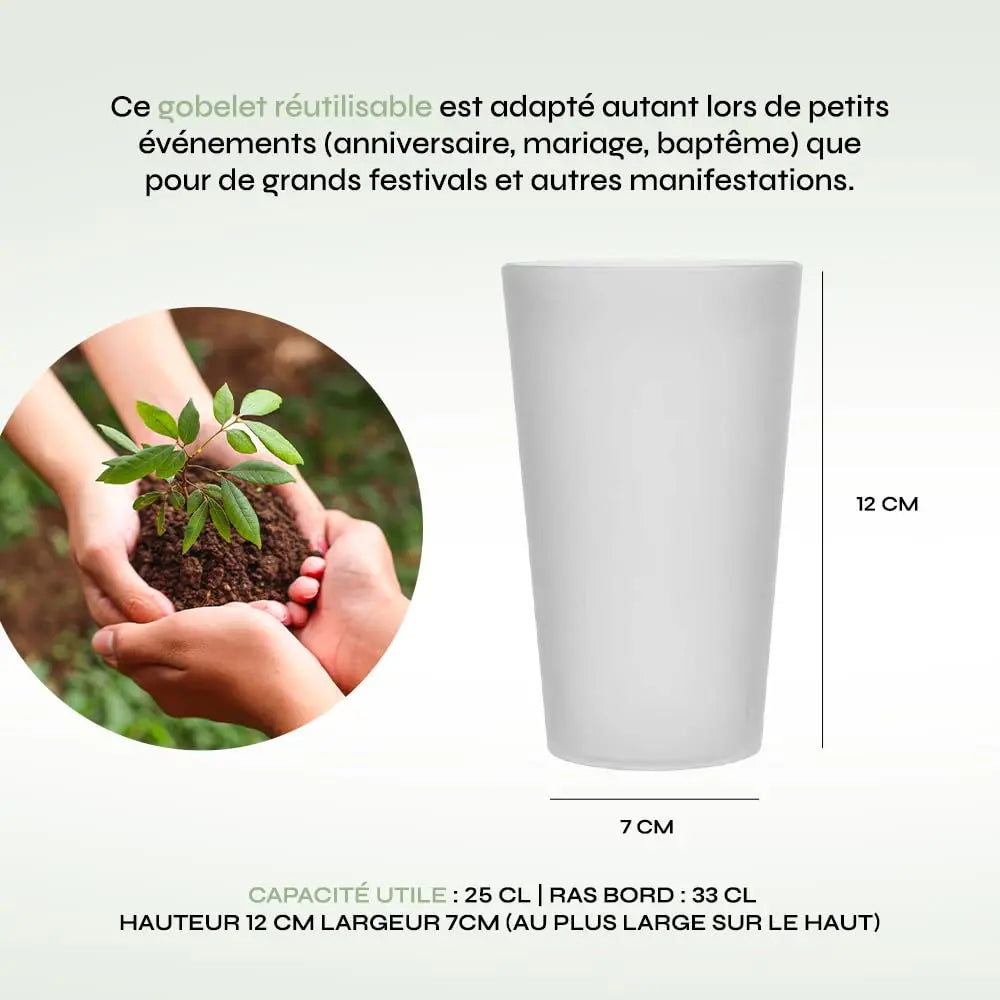 Eco Cup 25CL ou 33CL–Gobelet réutilisable Made in France Simply smoothies