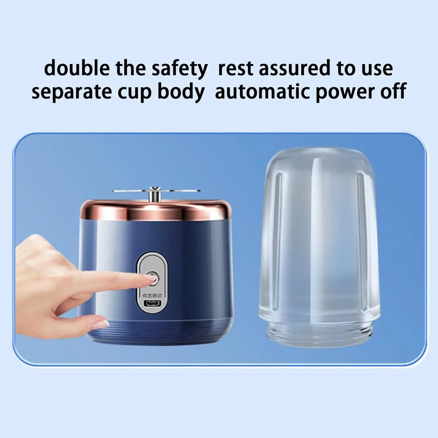 Mixeur Portable Rechargeable 6 Lames | Blender à Jus Multifonction pour Smoothies, Shakes, Fruits & Glaçons – Maison, Voyage, Sport, Camping, Plage Simply smoothies