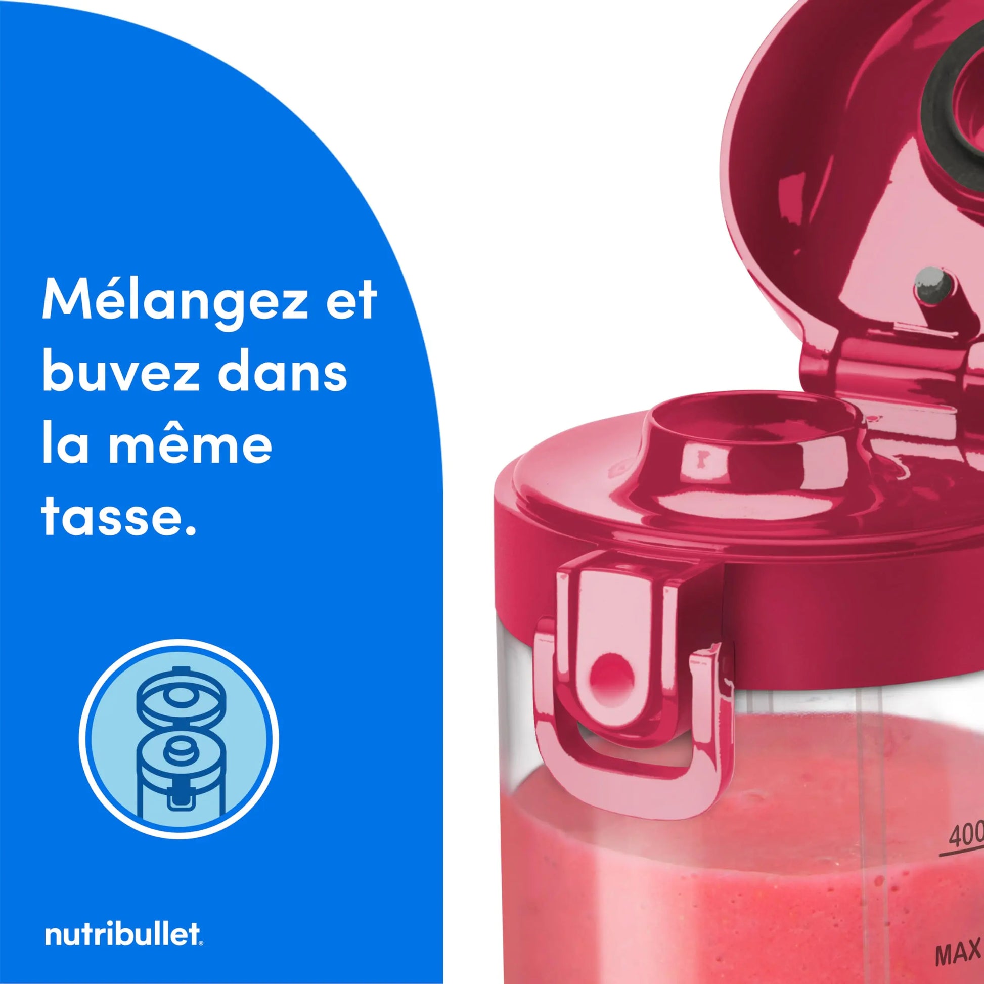 Nutribullet Blender Portable–Mixeur de voyage compact et puissant Simply smoothies