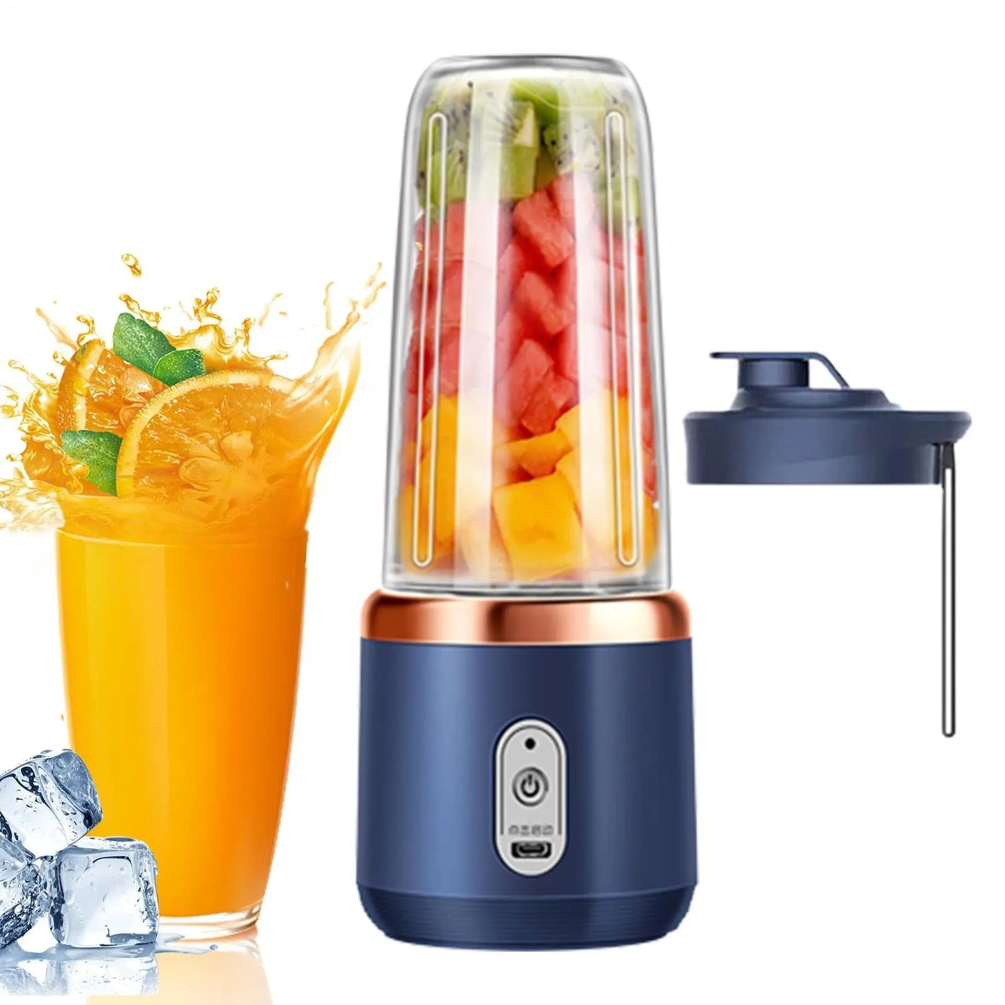 Mixeur Portable Rechargeable 6 Lames | Blender à Jus Multifonction pour Smoothies, Shakes, Fruits & Glaçons – Maison, Voyage, Sport, Camping, Plage Simply smoothies