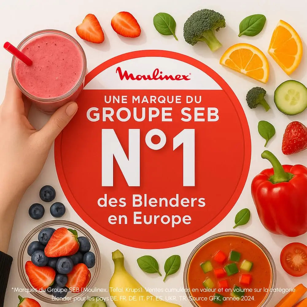 Moulinex Perfectmix Cook – Blender chauffant haute performance 1400W Simply smoothies