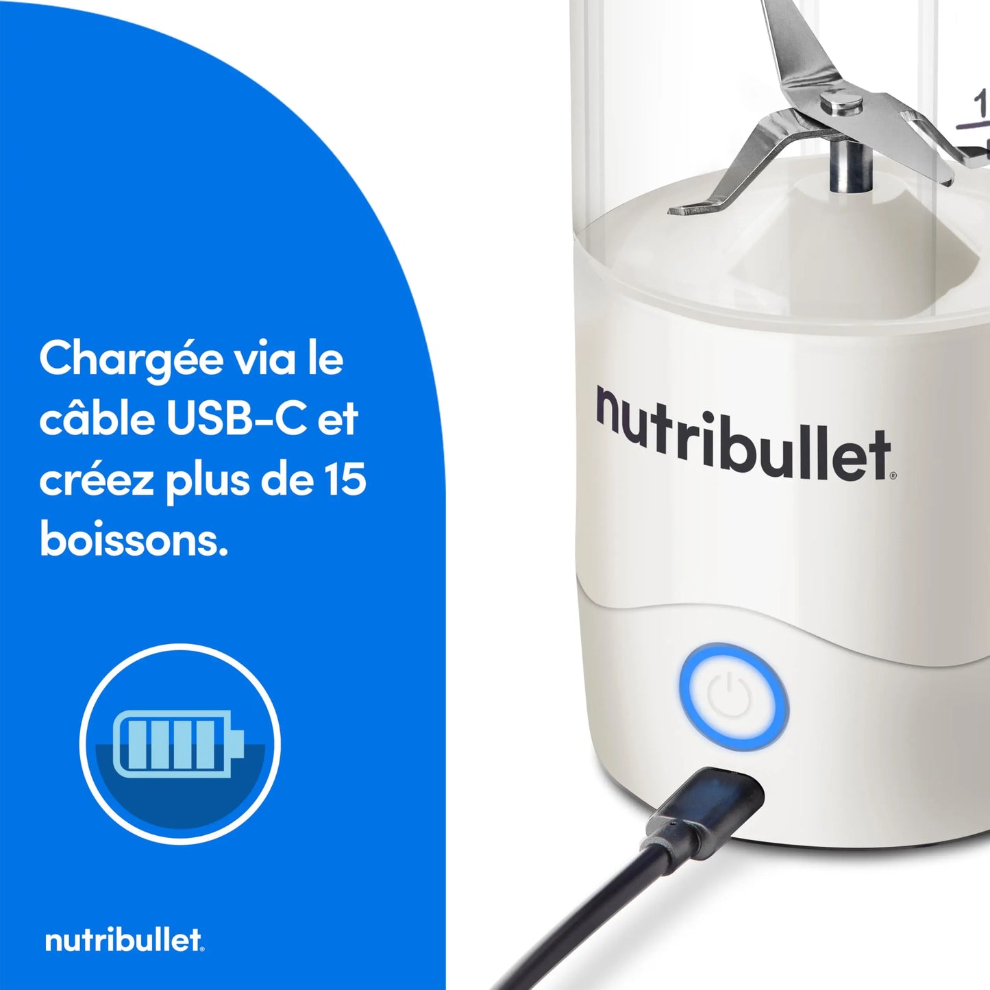 Nutribullet Blender Portable–Mixeur de voyage compact et puissant Simply smoothies