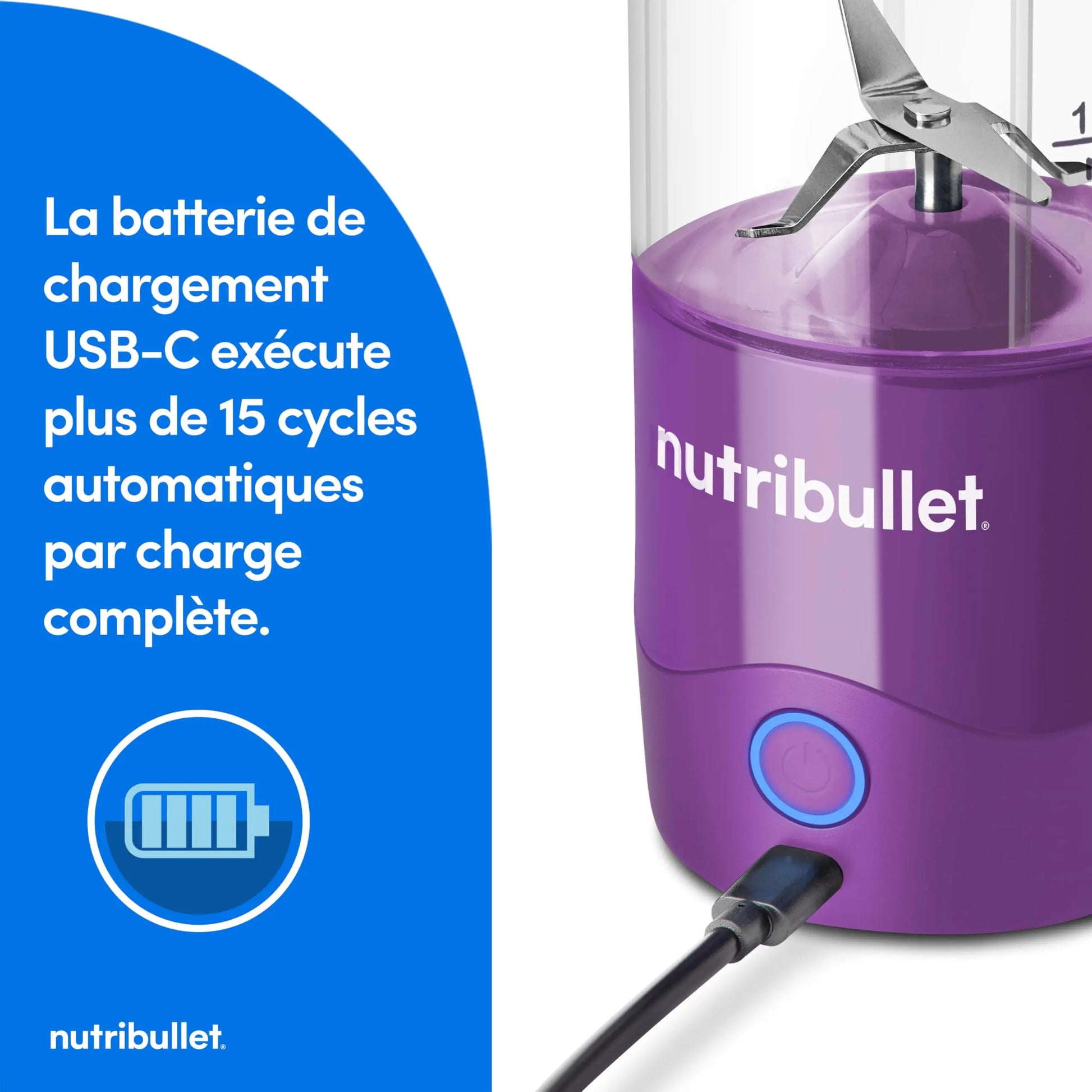Nutribullet Blender Portable–Mixeur de voyage compact et puissant Simply smoothies