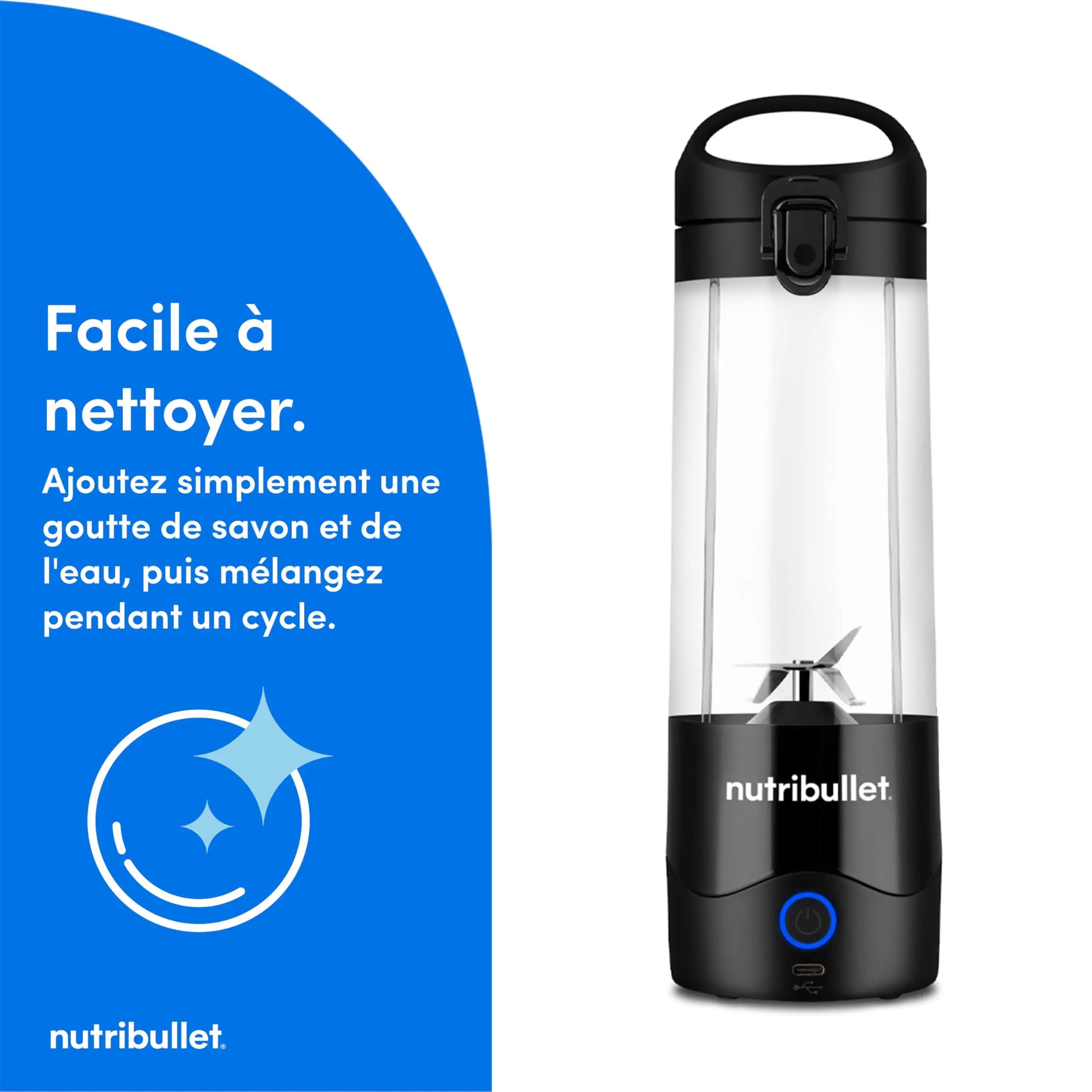 Nutribullet Blender Portable–Mixeur de voyage compact et puissant Simply smoothies
