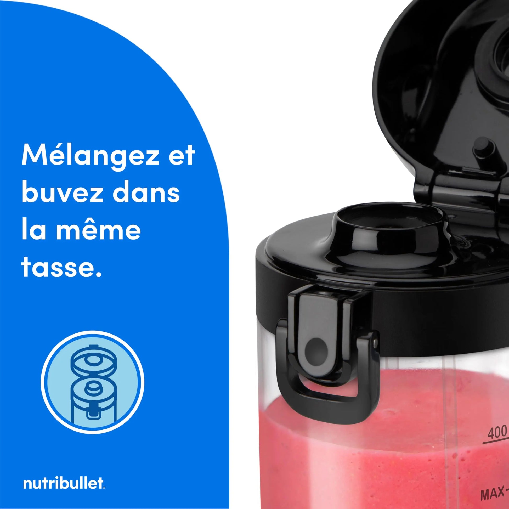 Nutribullet Blender Portable–Mixeur de voyage compact et puissant Simply smoothies