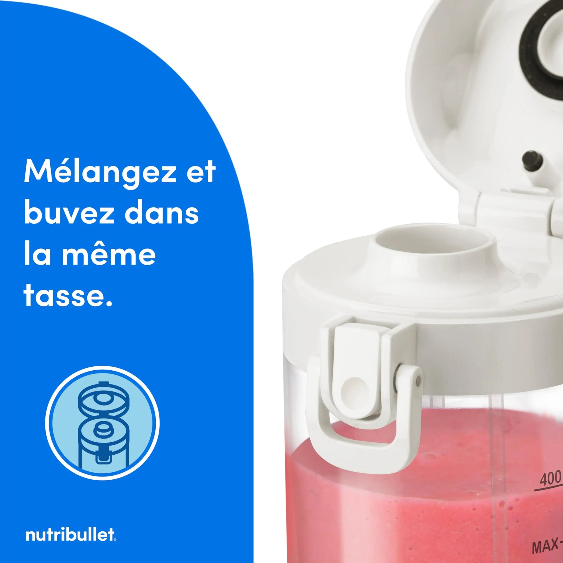 Nutribullet Blender Portable–Mixeur de voyage compact et puissant Simply smoothies