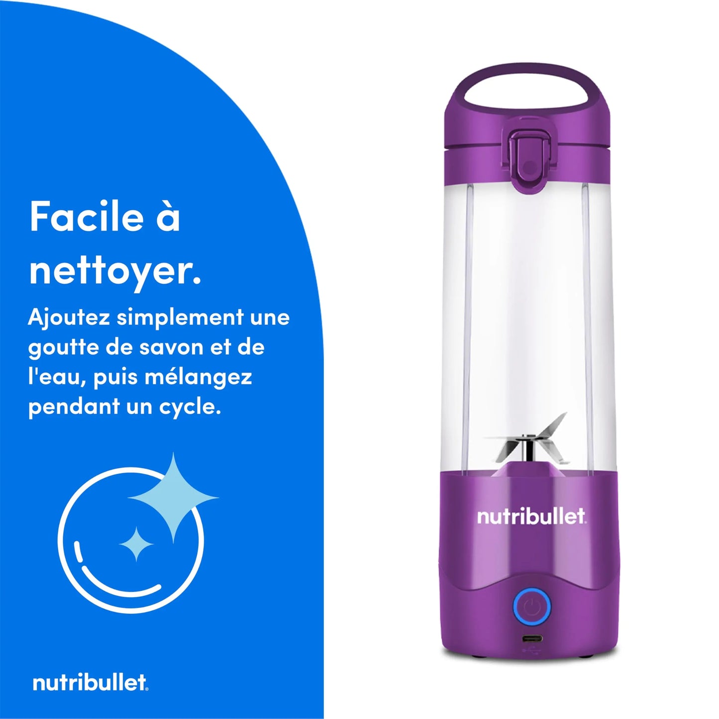 Nutribullet Blender Portable–Mixeur de voyage compact et puissant Simply smoothies