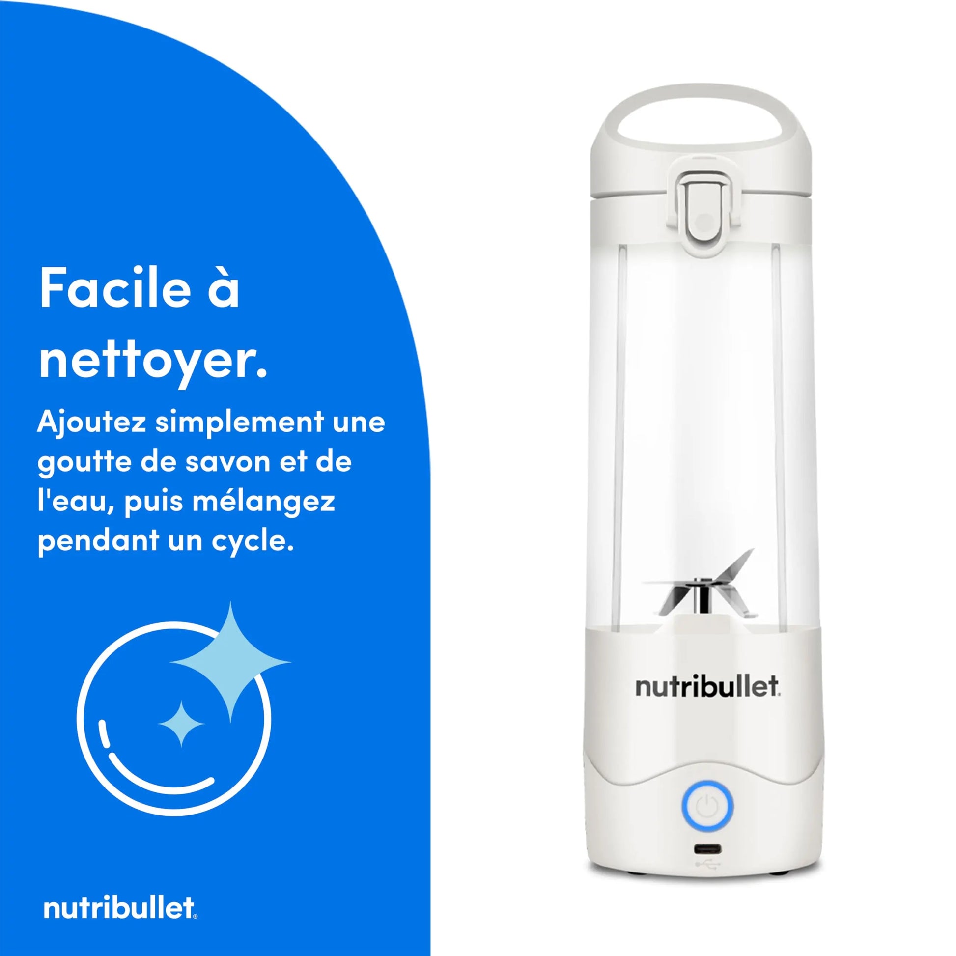 Nutribullet Blender Portable–Mixeur de voyage compact et puissant Simply smoothies