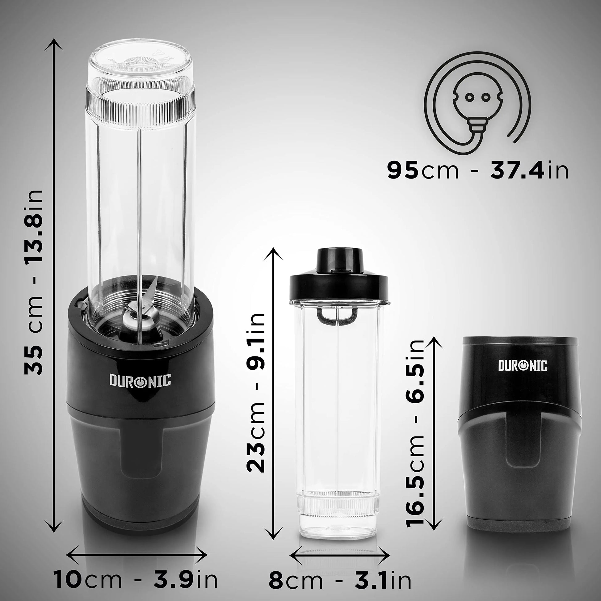 Duronic Mini mixeur portable  500W 570ml Simply smoothies