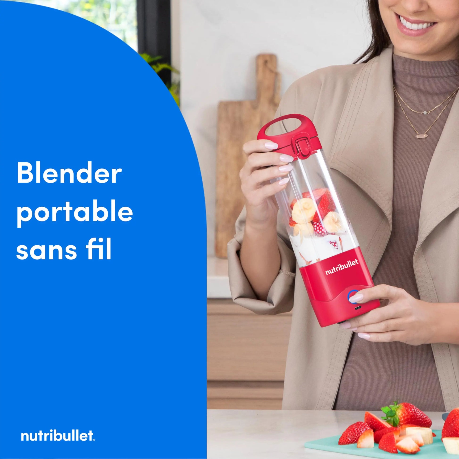 Nutribullet Blender Portable–Mixeur de voyage compact et puissant Simply smoothies