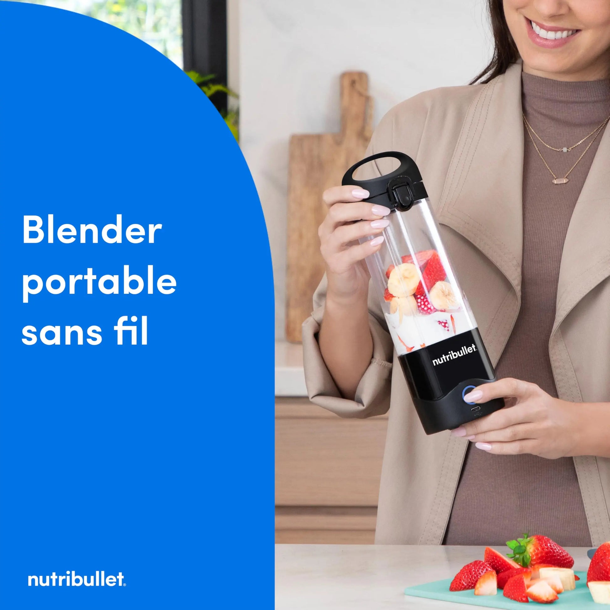 Nutribullet Blender Portable–Mixeur de voyage compact et puissant Simply smoothies