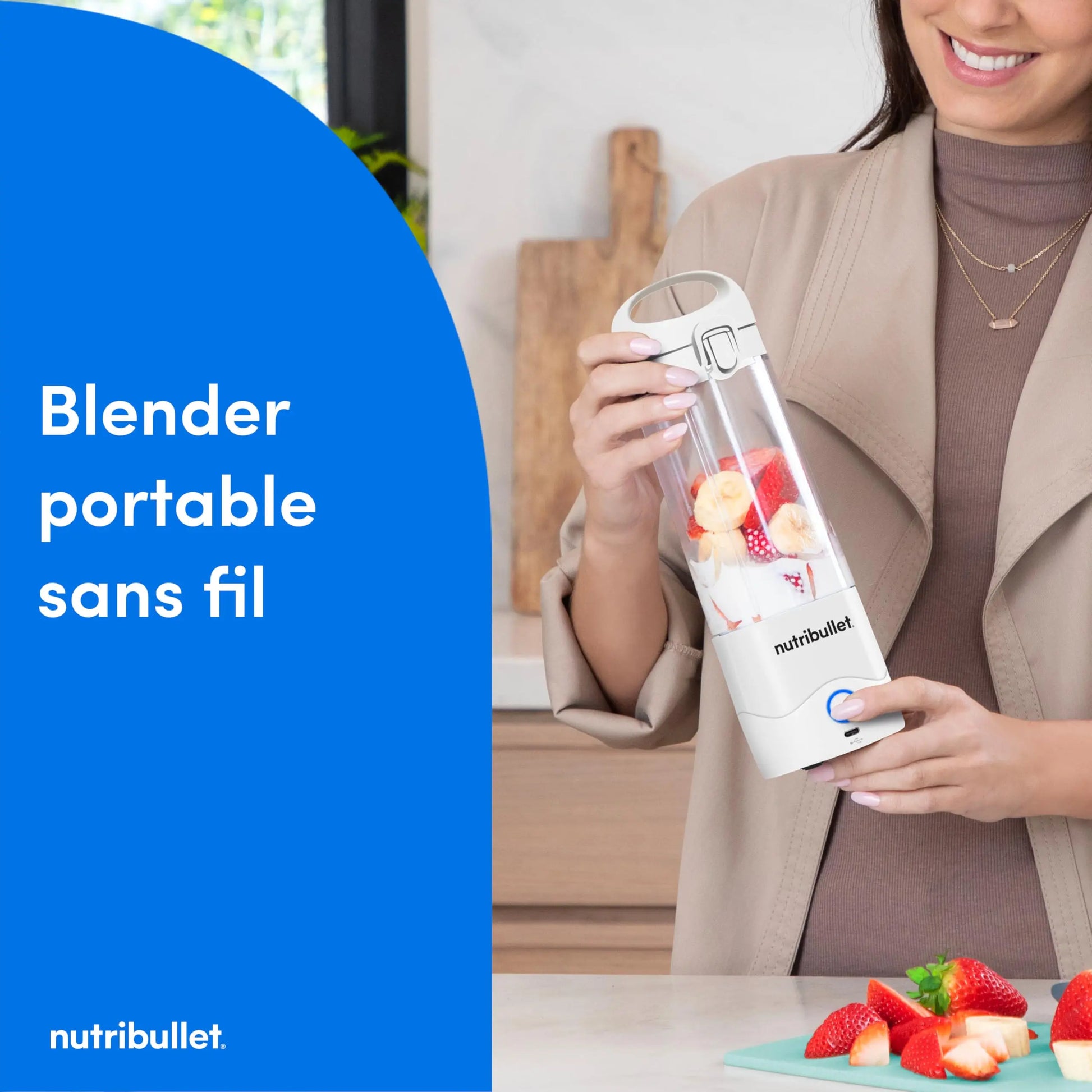 Nutribullet Blender Portable–Mixeur de voyage compact et puissant Simply smoothies